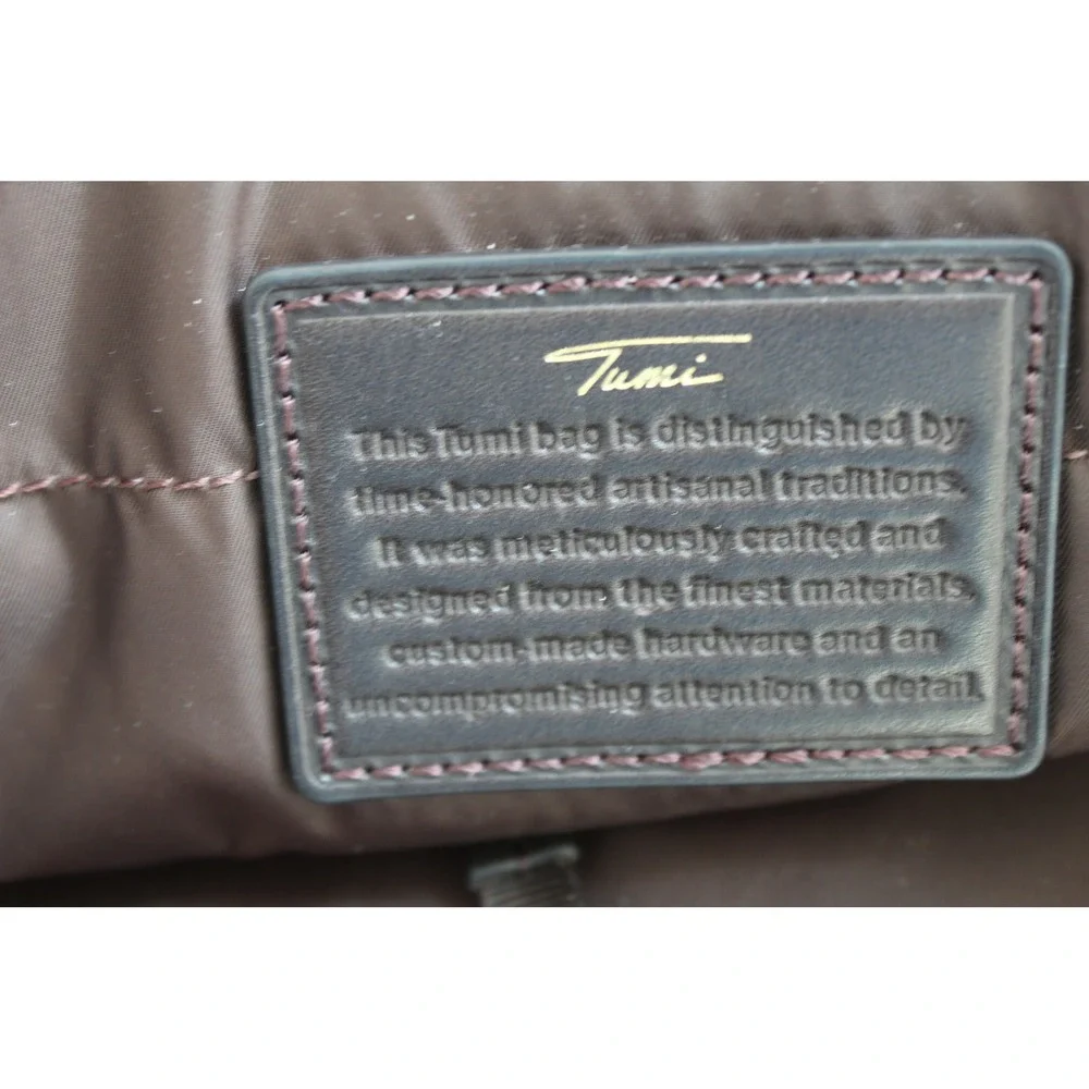 Tumi 73232 Georgetown Forest Briefcase Brown Ballistic Nylon Leather Trim